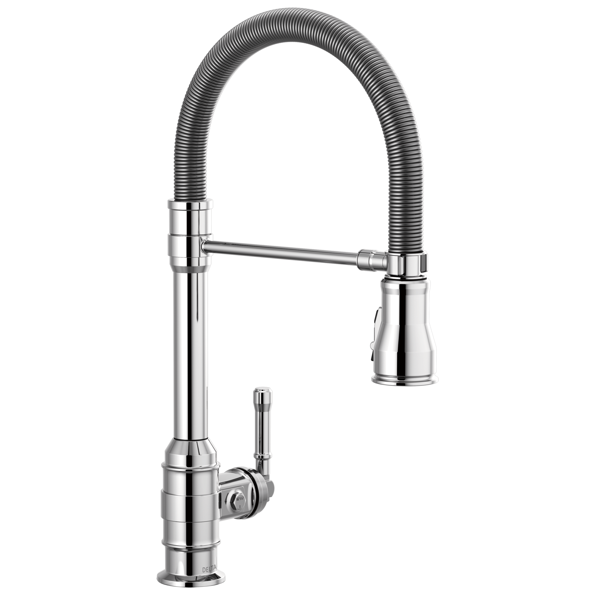 Delta Broderick Single Handle Pull-Down Kitchen Faucet With Spring Spout by Delta
