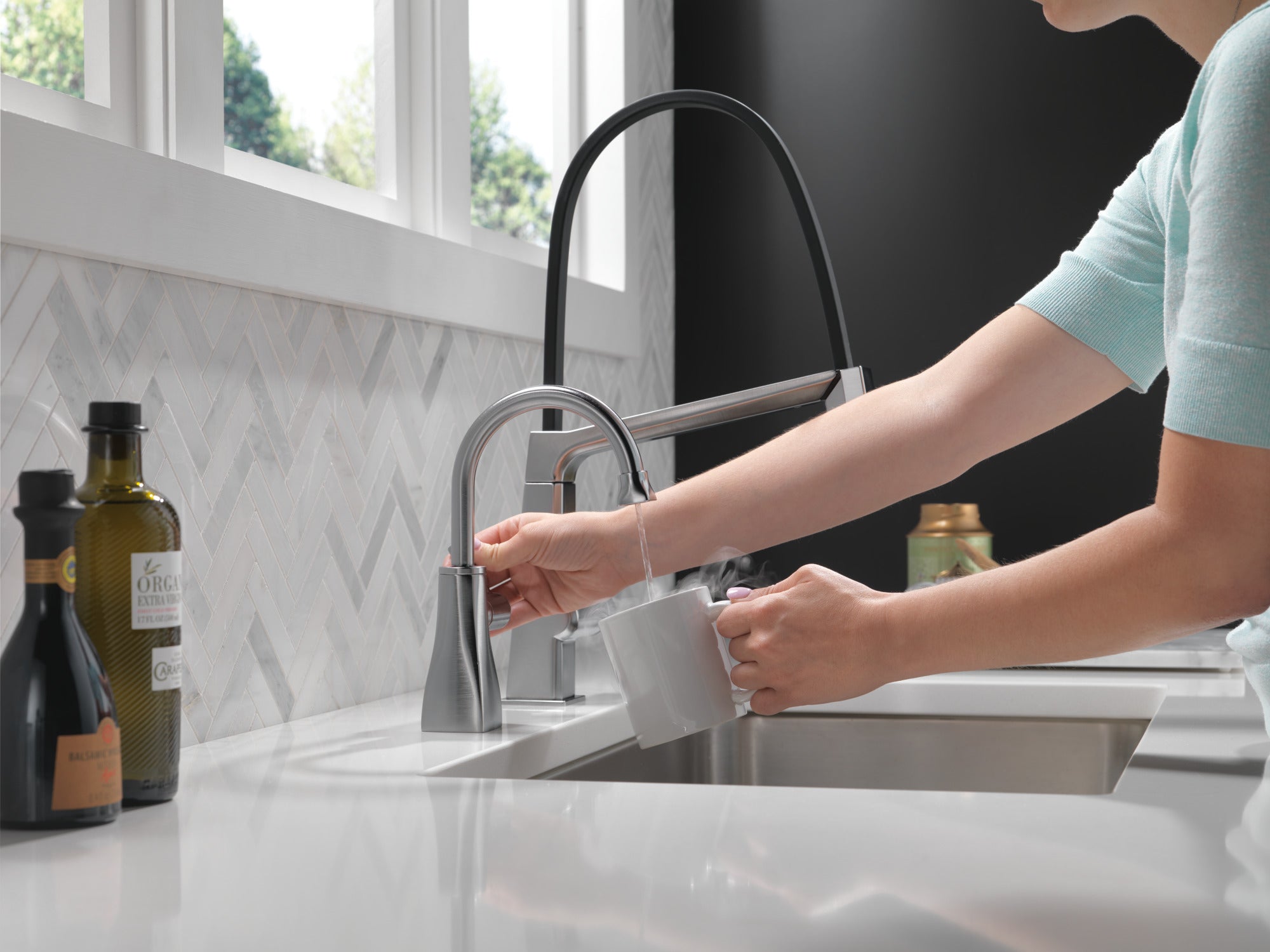 arctic stainless kitchen faucet