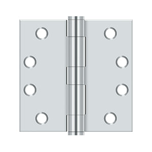 polished chrome hinge
