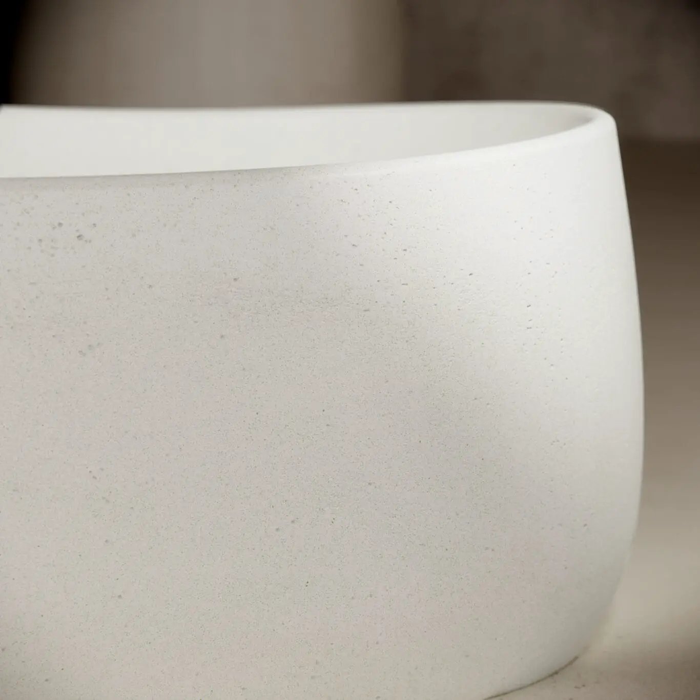 Balux Aspen Concrete Freestanding Bathtub by Balux