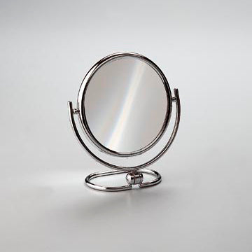 chrome makeup mirror