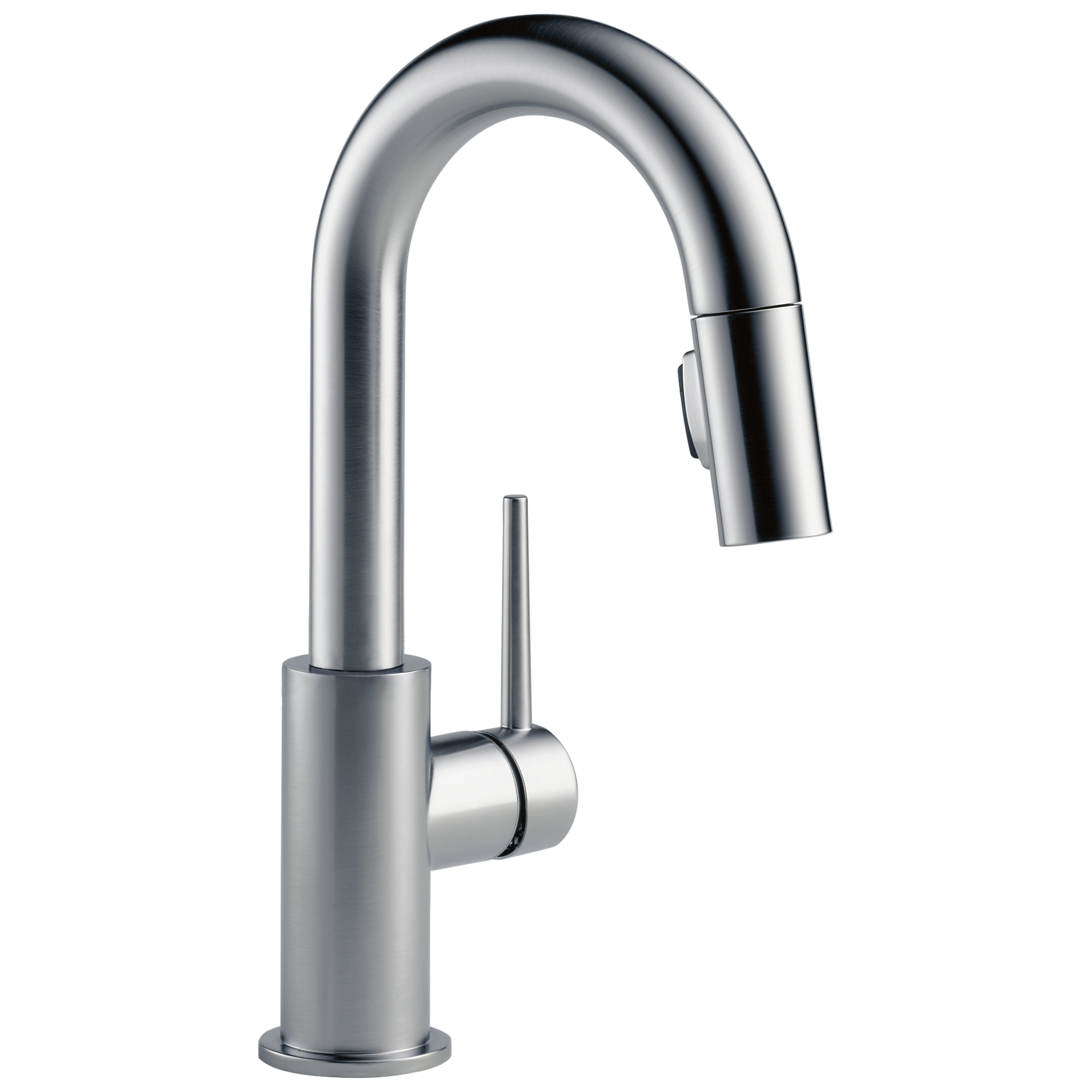 Delta Trinsic Single Handle Pull-Down Bar/Prep Kitchen Limited Swivel by Delta