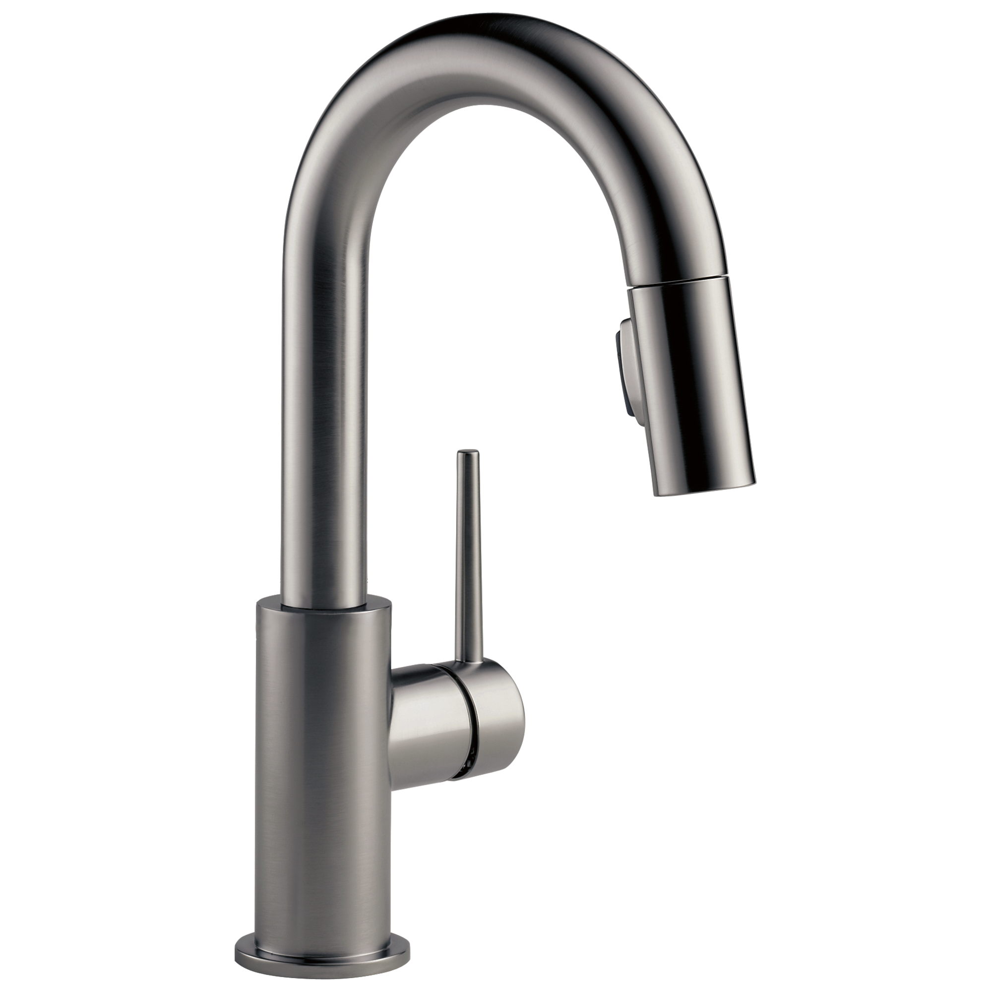 Delta Trinsic Single Handle Pull-Down Bar/Prep Kitchen Limited Swivel by Delta