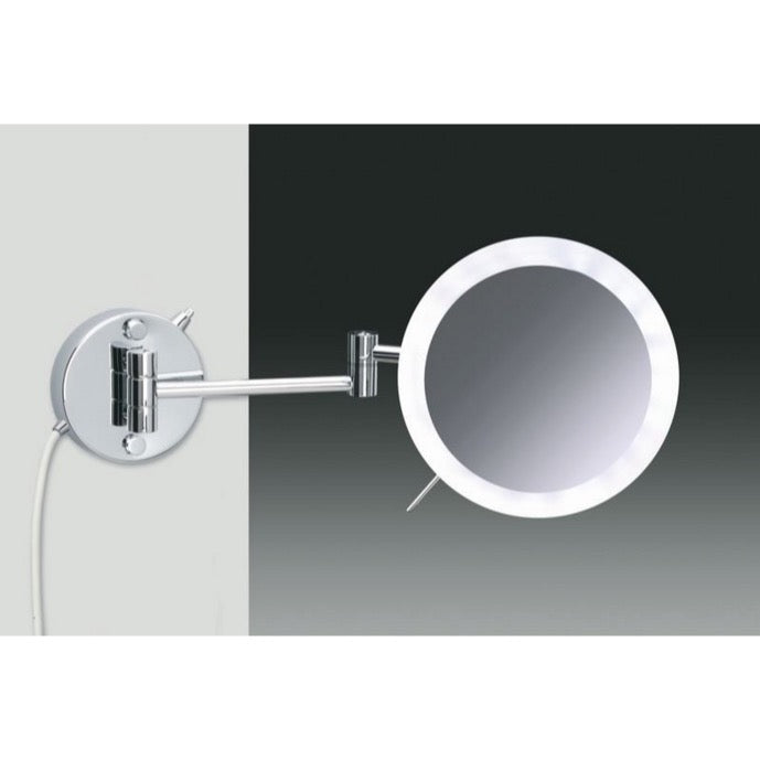 chrome makeup mirror