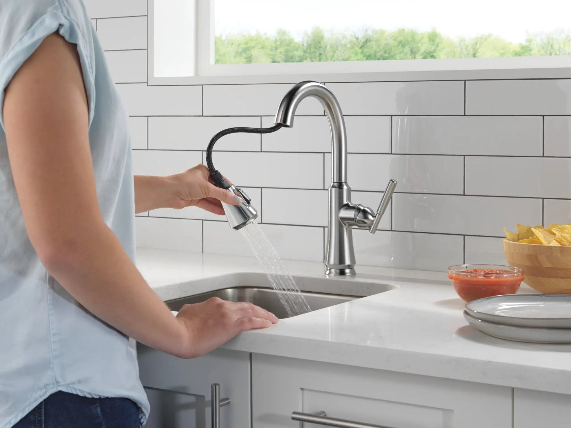arctic stainless kitchen faucet