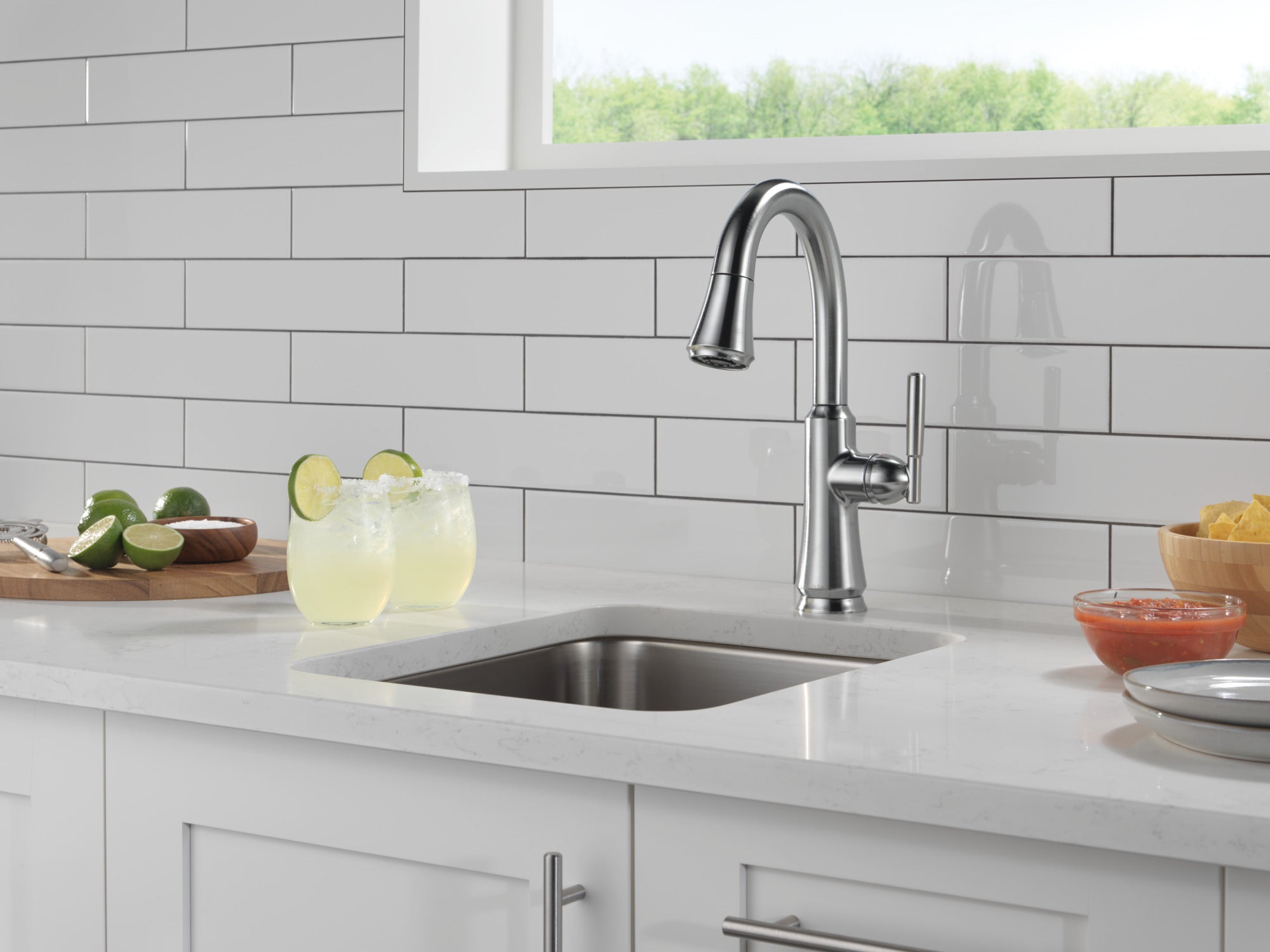 arctic stainless kitchen faucet