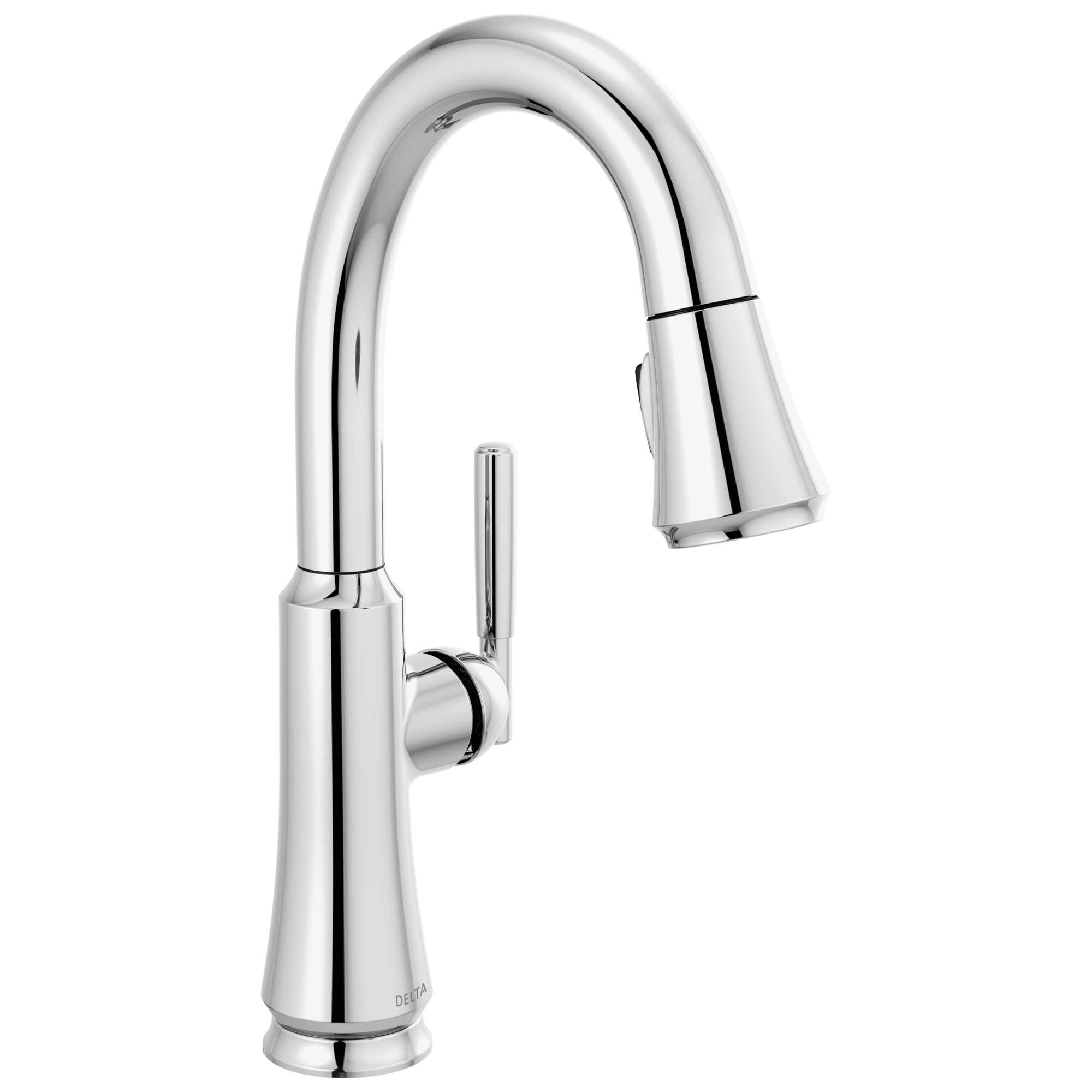 chrome kitchen faucet