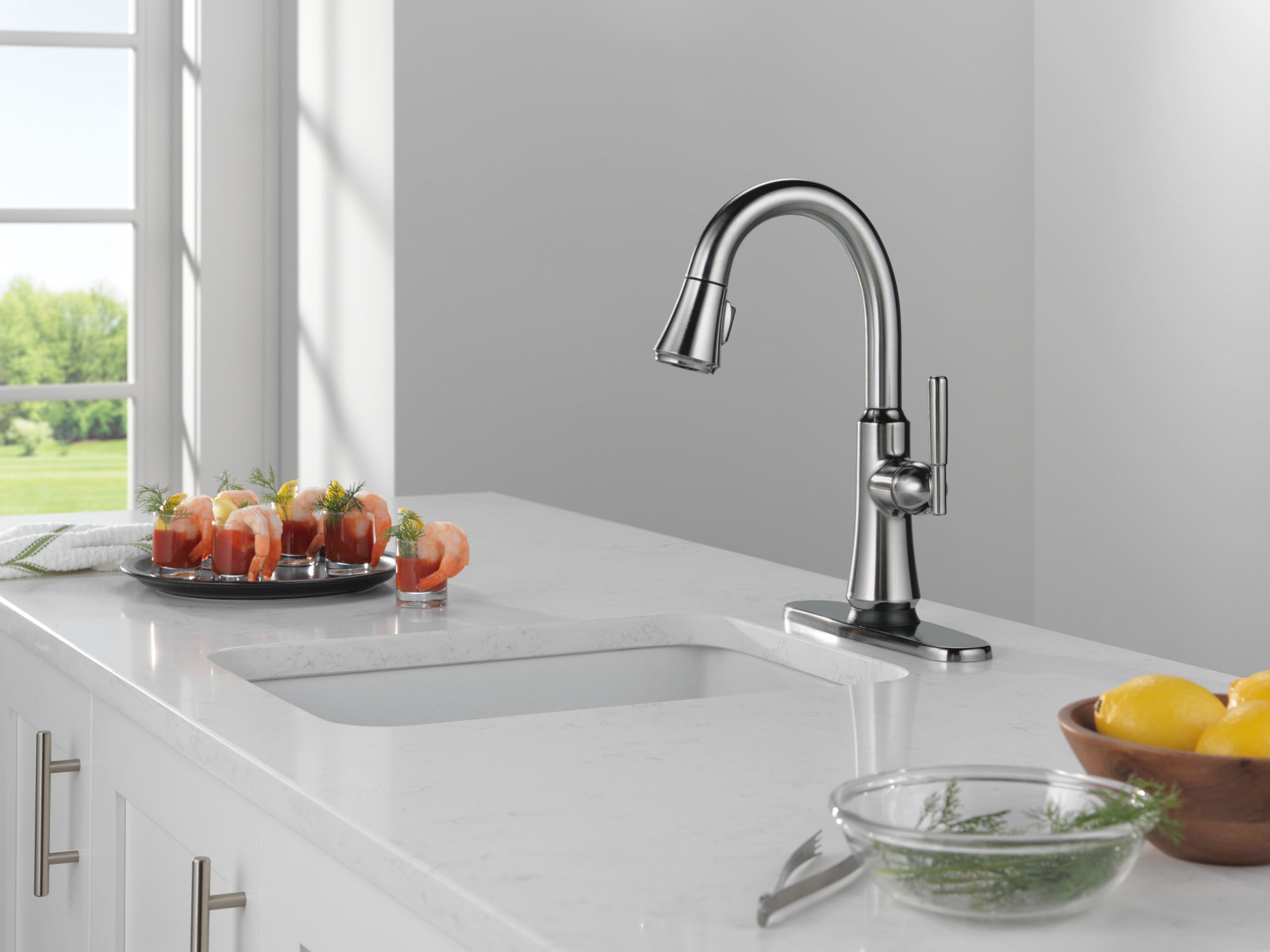 arctic stainless kitchen faucet