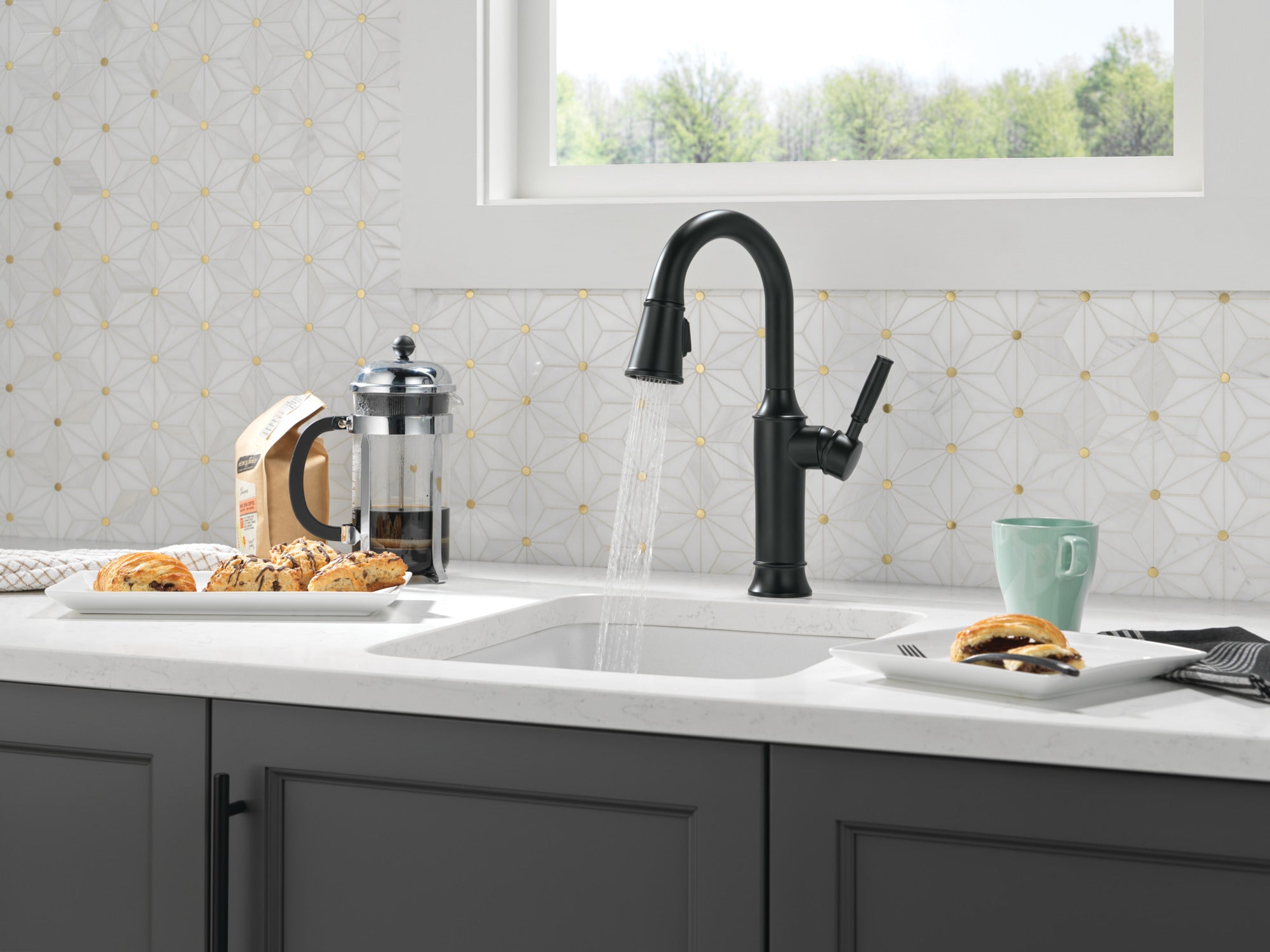 matte black kitchen faucet