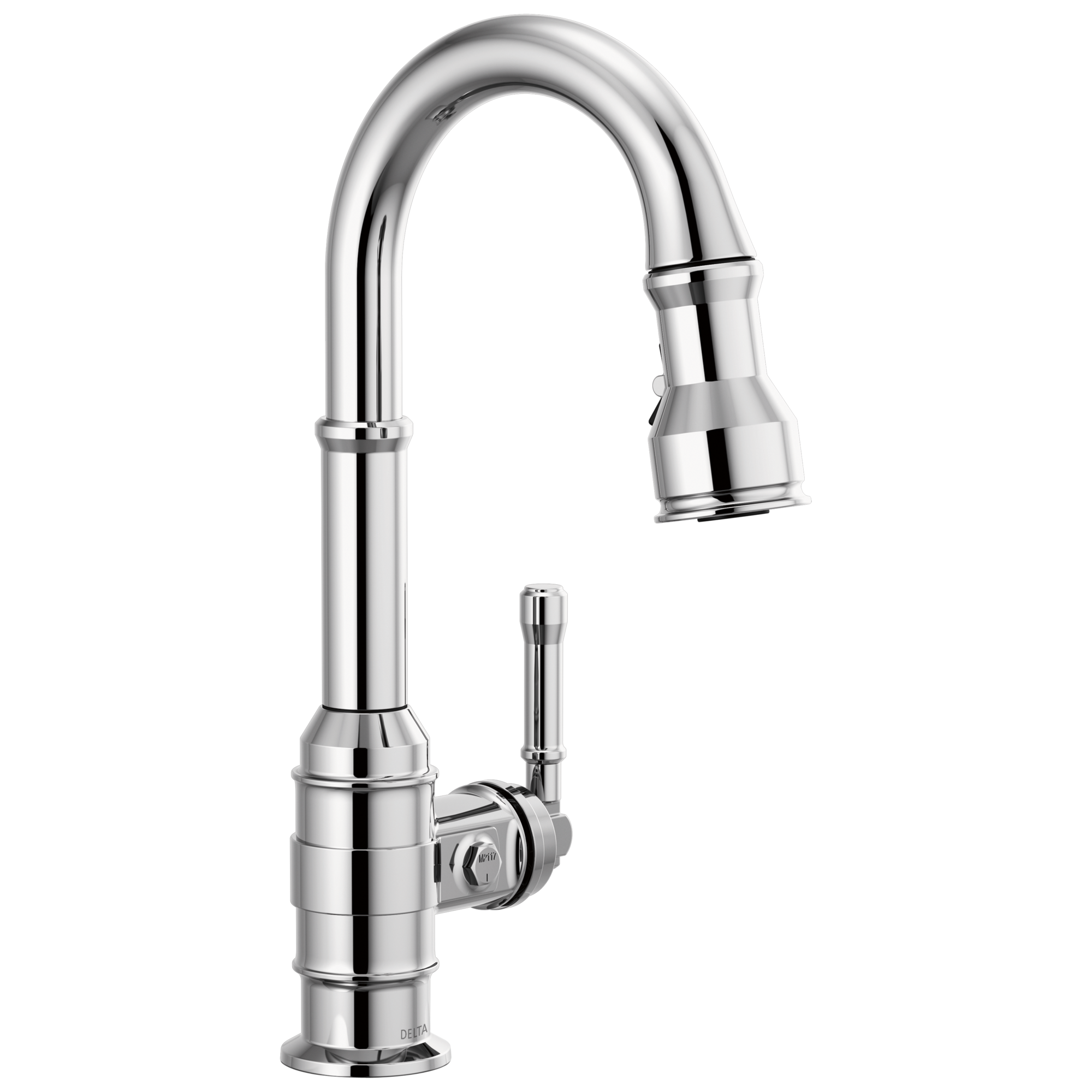 chrome kitchen faucet