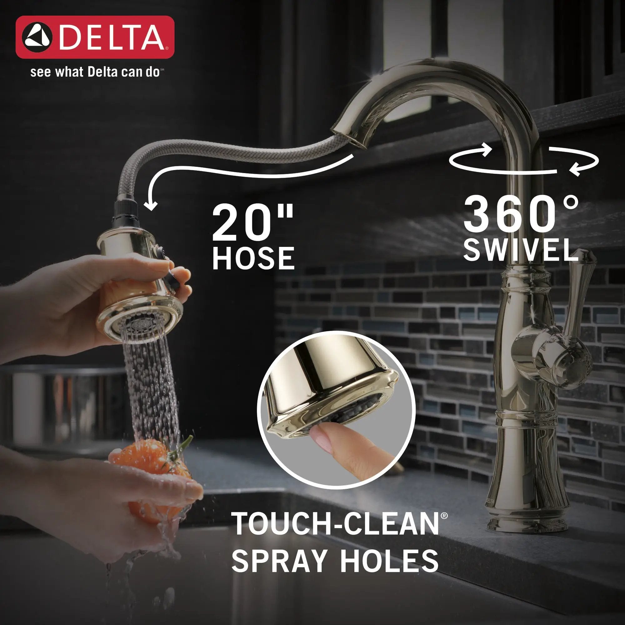 lumicoat polished nickel kitchen faucet
