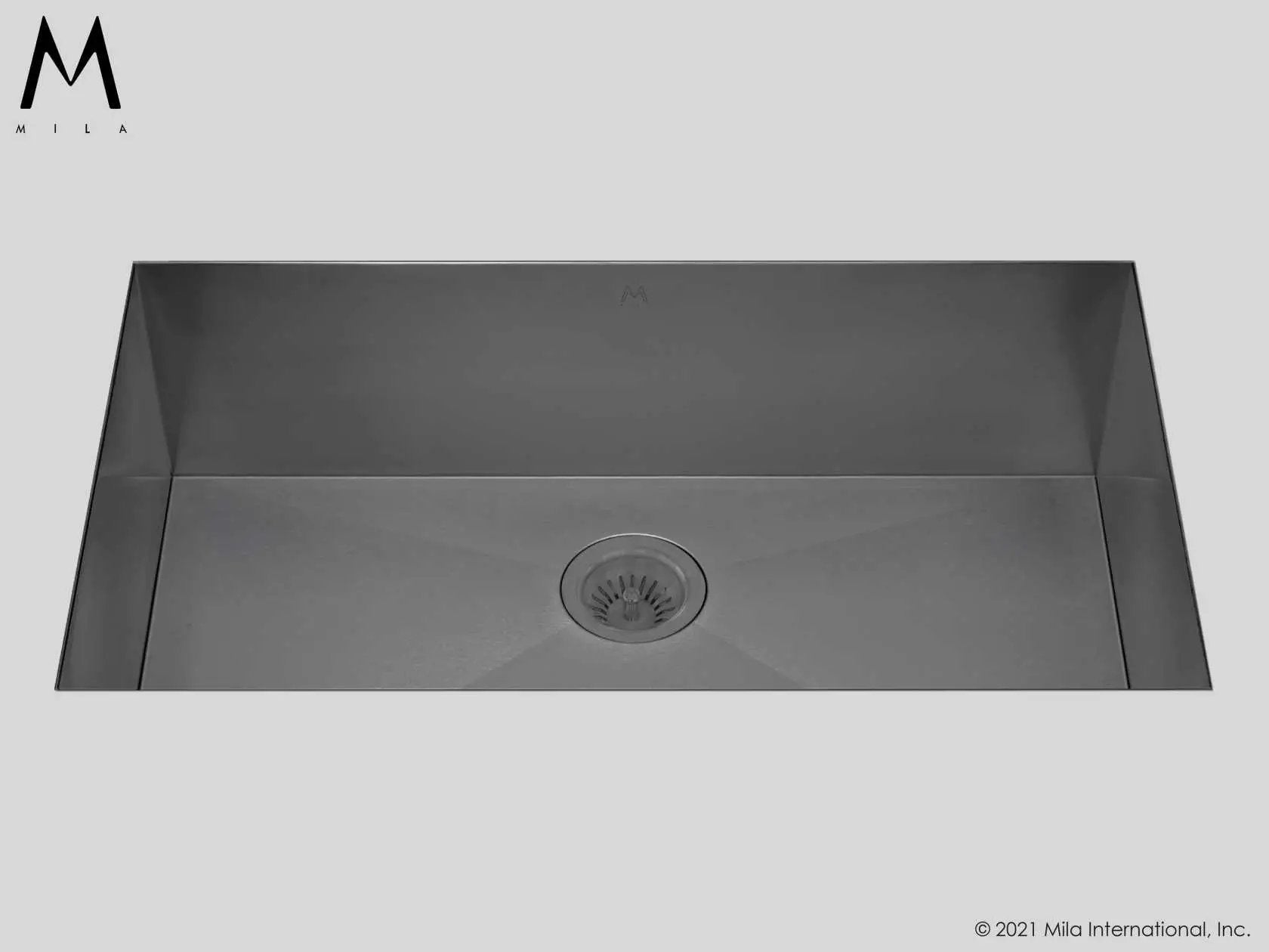 MILA FLATIRON Single Bowl Under Mount 38 x 18.5 Kitchen Sink by Mila International