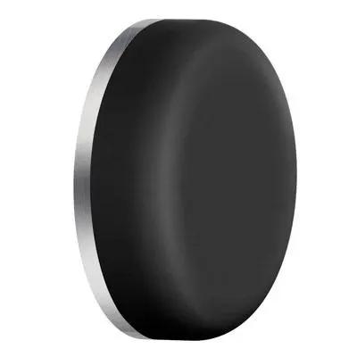 brushed stainless steel door stop