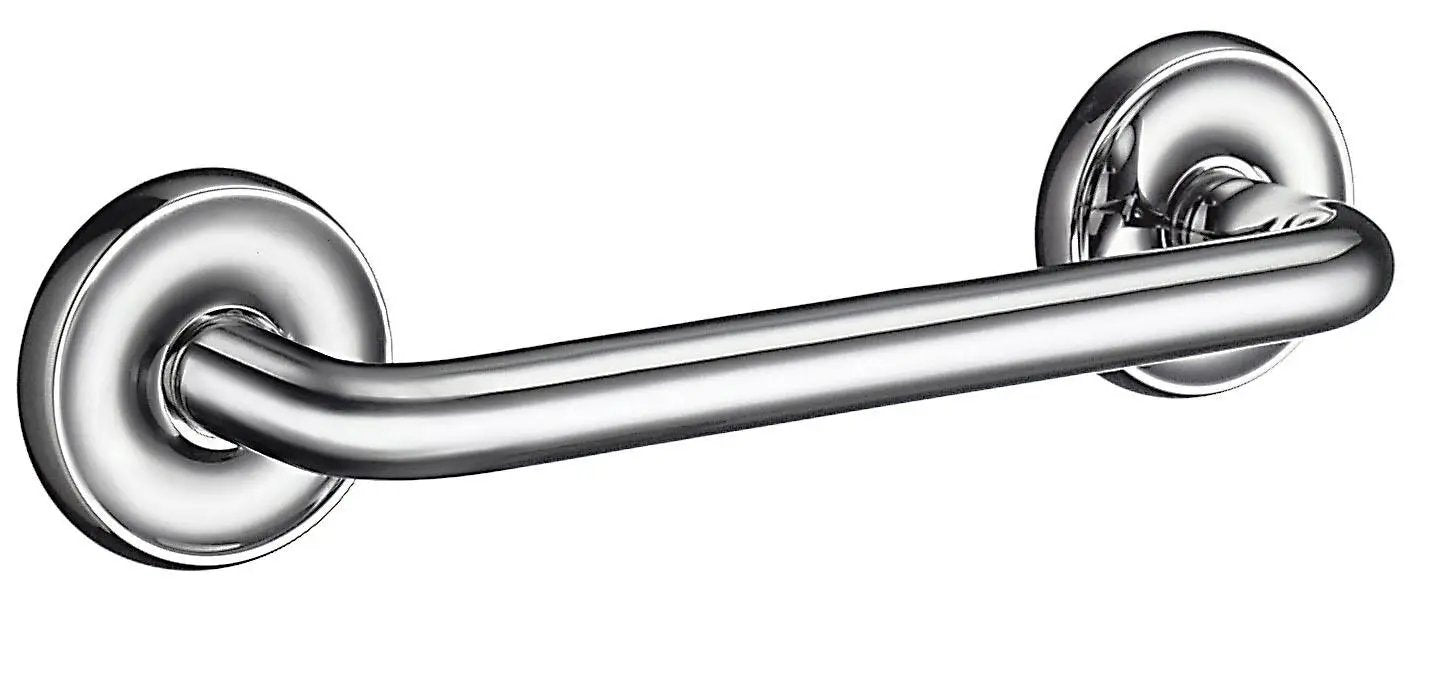 polished chrome grab bar