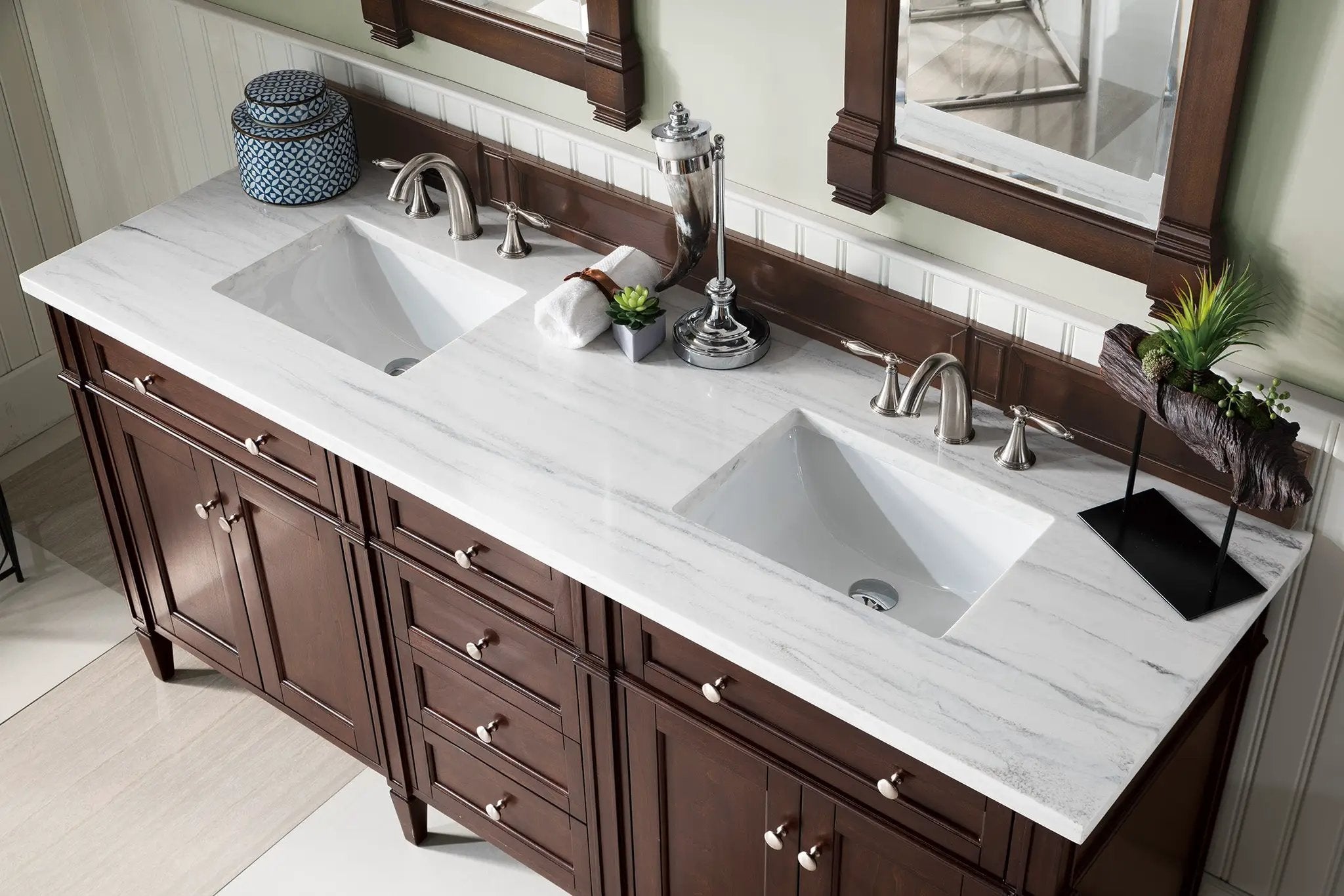 burnished mahogany vanity