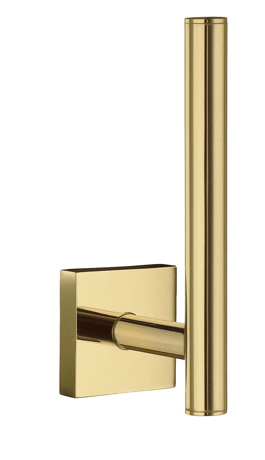 polished brass toilet roll holder