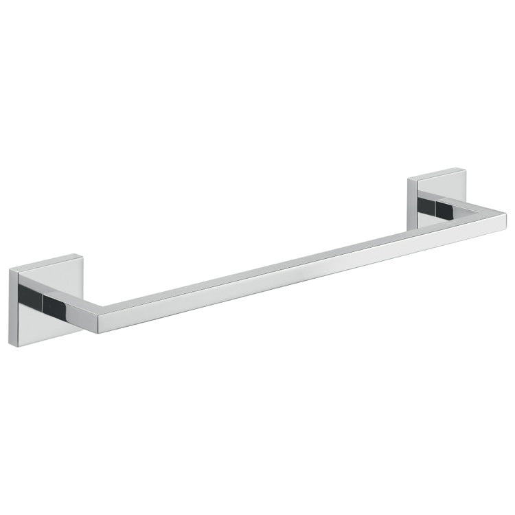 polished chrome towel bar