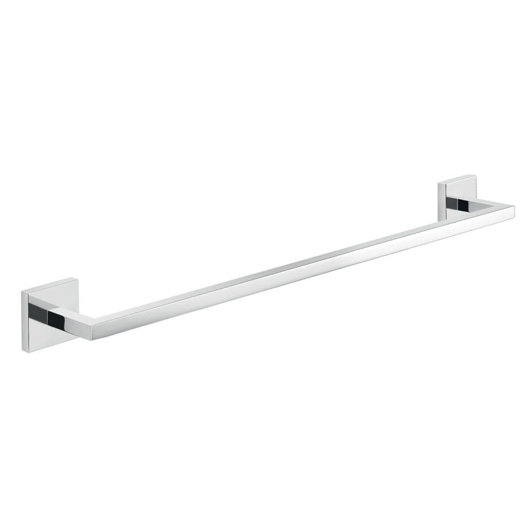 polished chrome towel bar