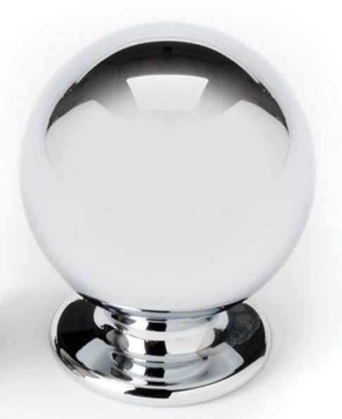 polished chrome knob