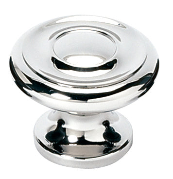 polished chrome knob