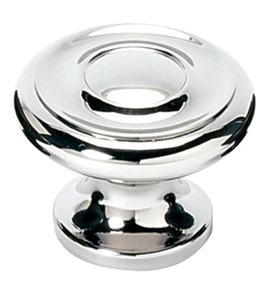 polished chrome knob
