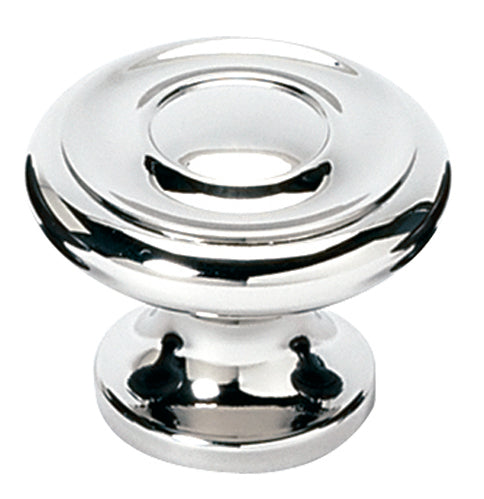 polished chrome knob
