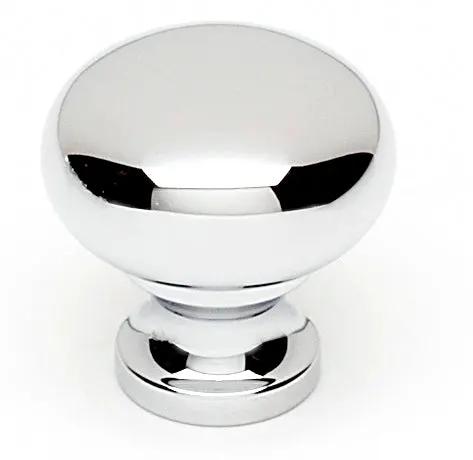polished chrome knob