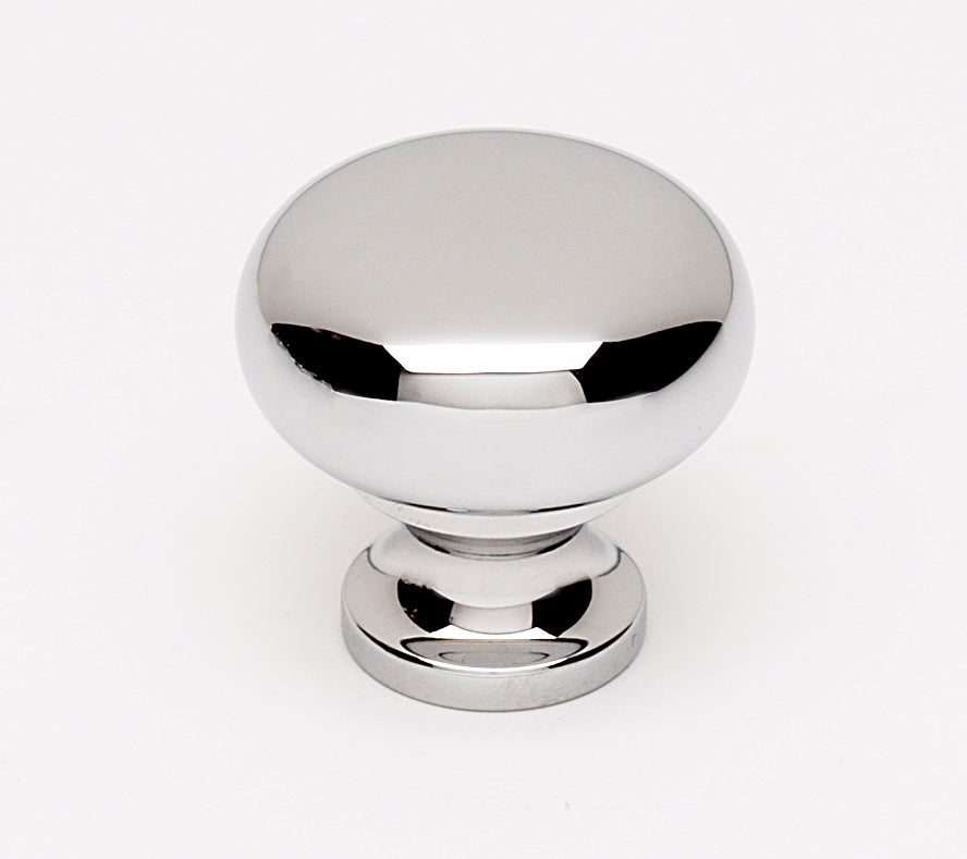 polished chrome knob