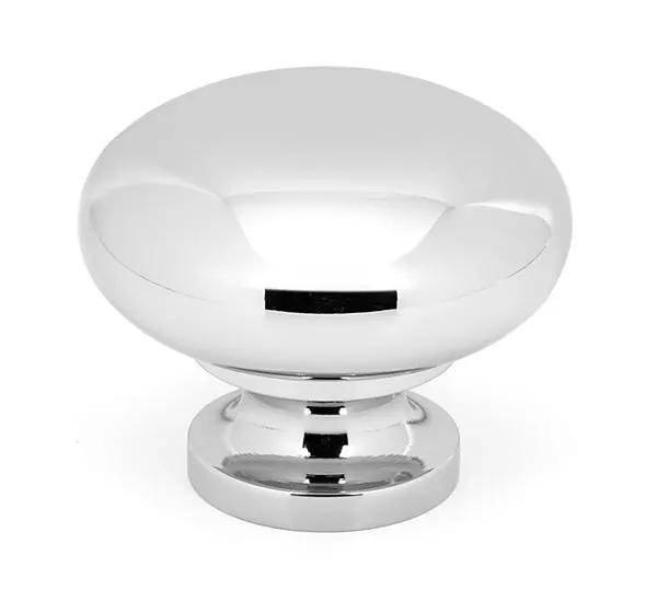 polished chrome knob