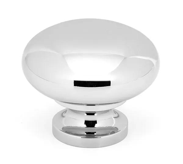 polished chrome knob