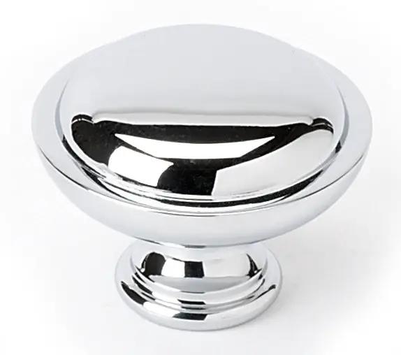 polished chrome knob