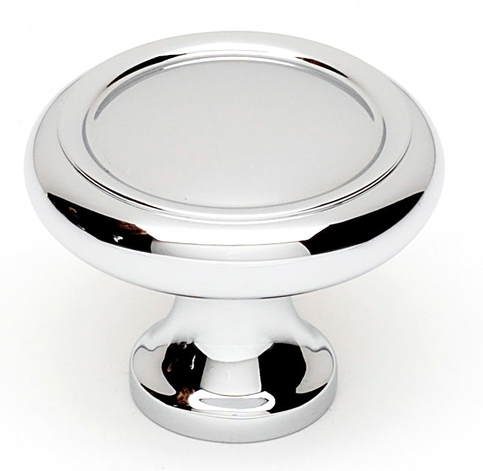polished chrome knob