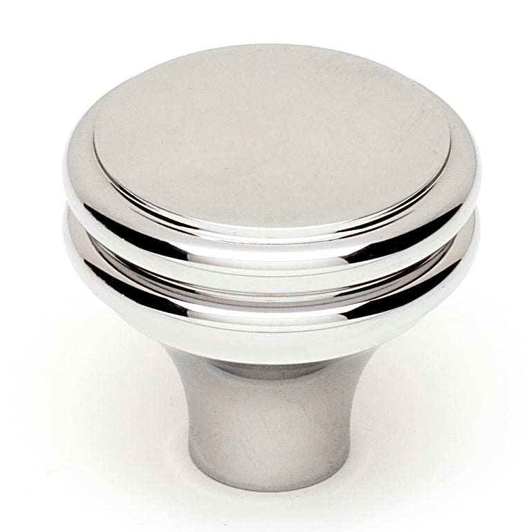 polished chrome knob
