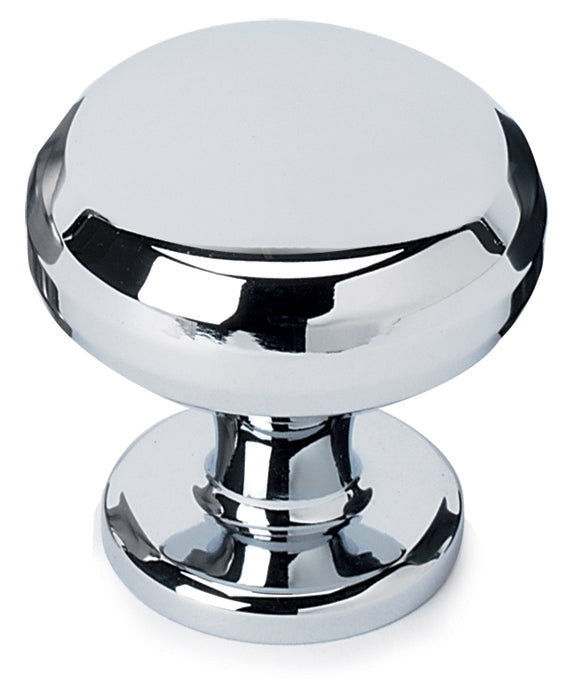 polished chrome knob