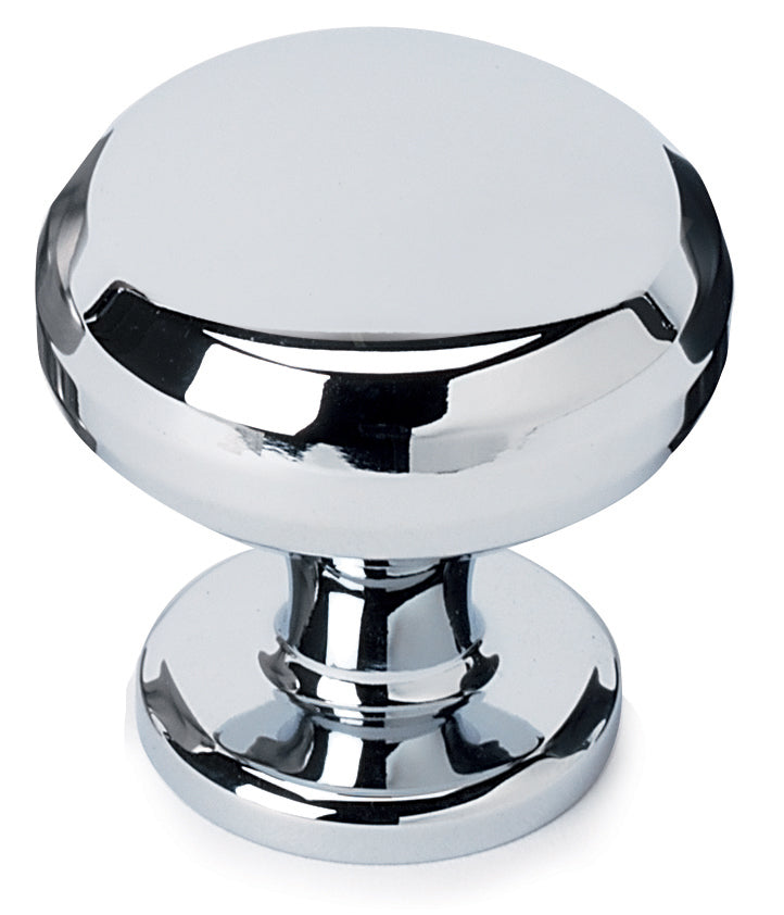 polished chrome knob