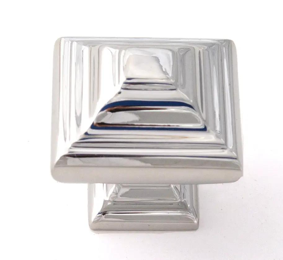 polished chrome knob