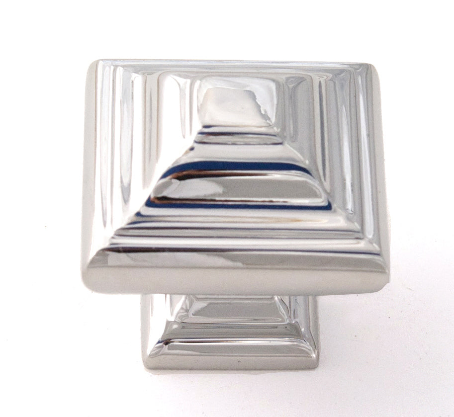 polished chrome knob