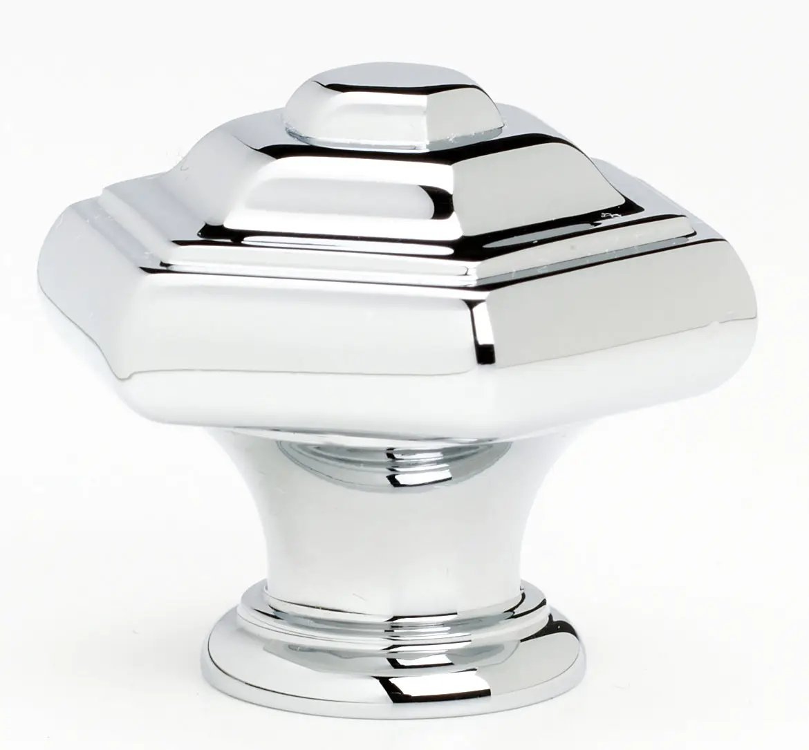 polished chrome knob