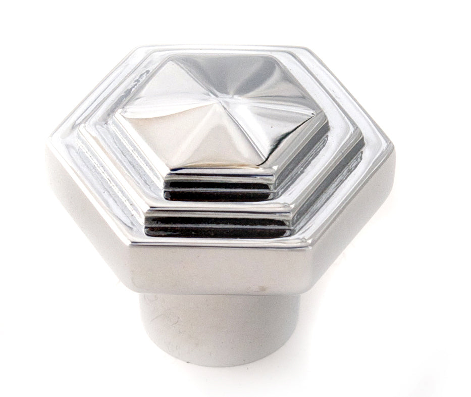polished chrome knob