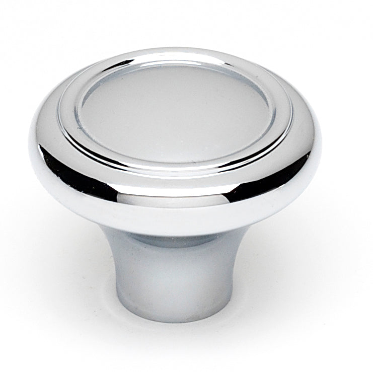 polished chrome knob