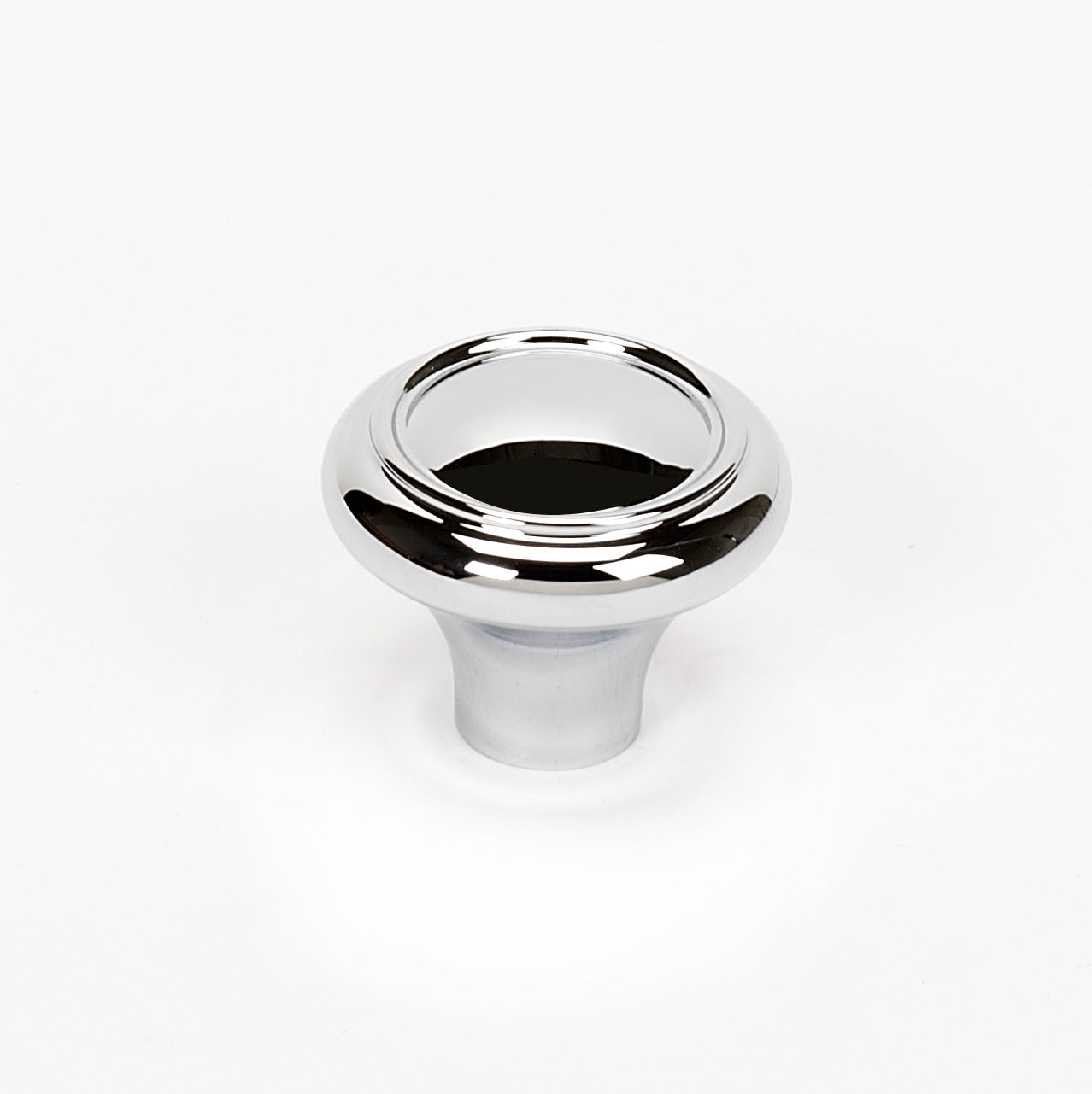 polished chrome knob