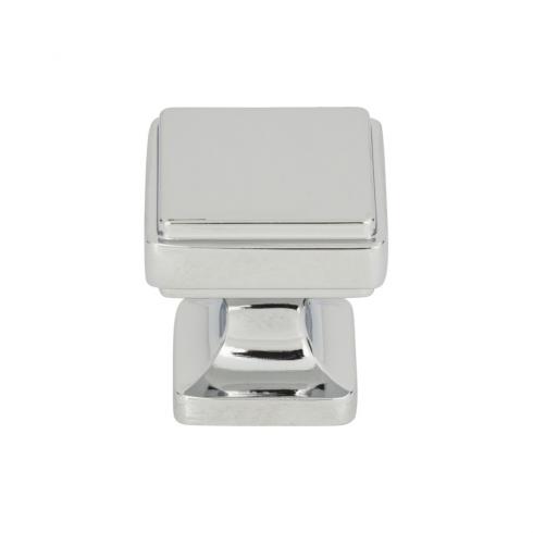 polished chrome knob