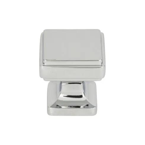 polished chrome knob