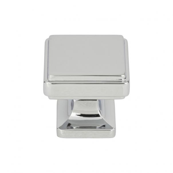 polished chrome knob