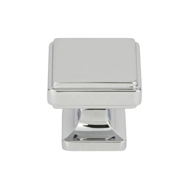 polished chrome knob