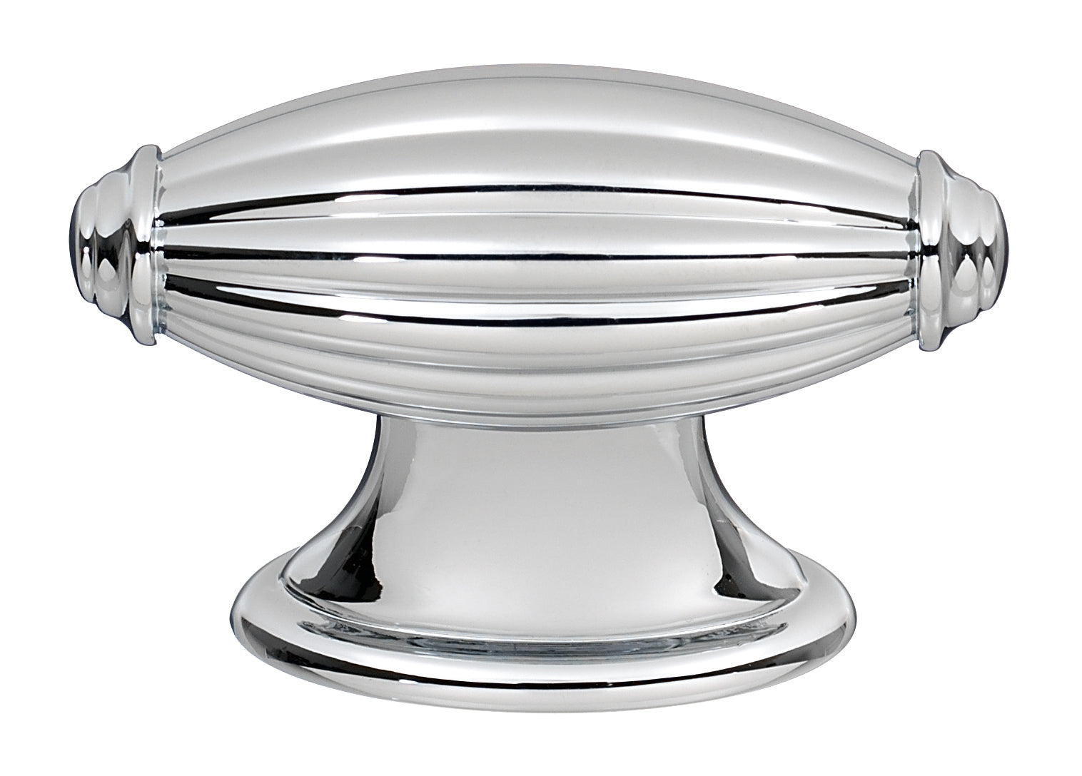 polished chrome knob
