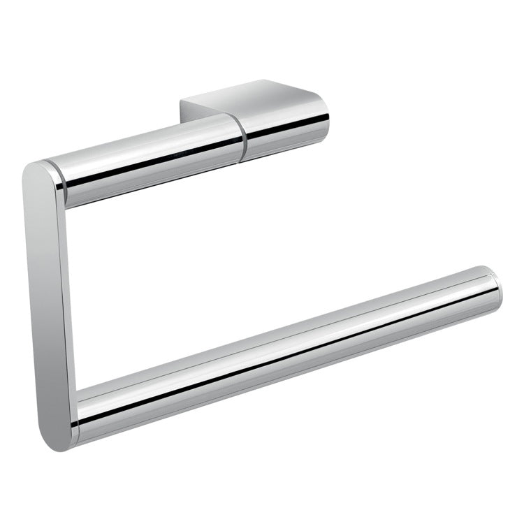 polished chrome towel ring