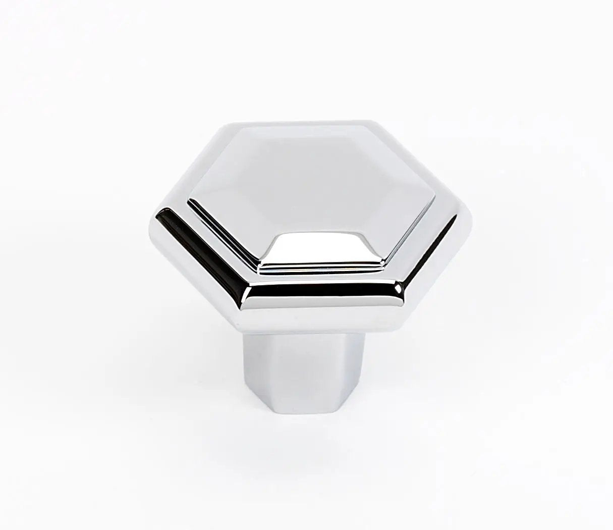 polished chrome knob