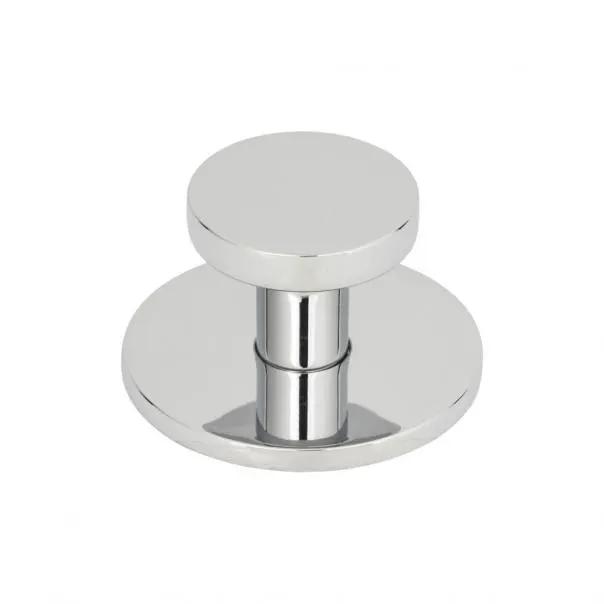 polished chrome knob