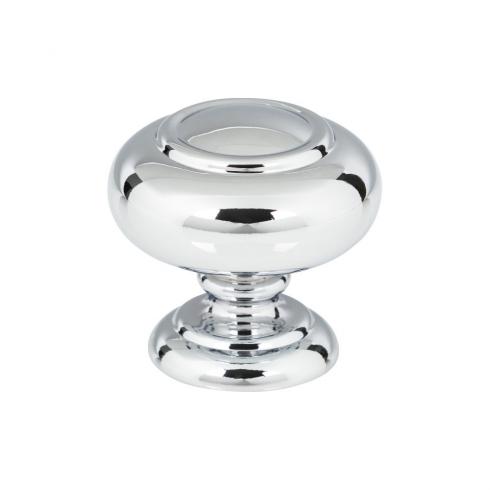 polished chrome knob